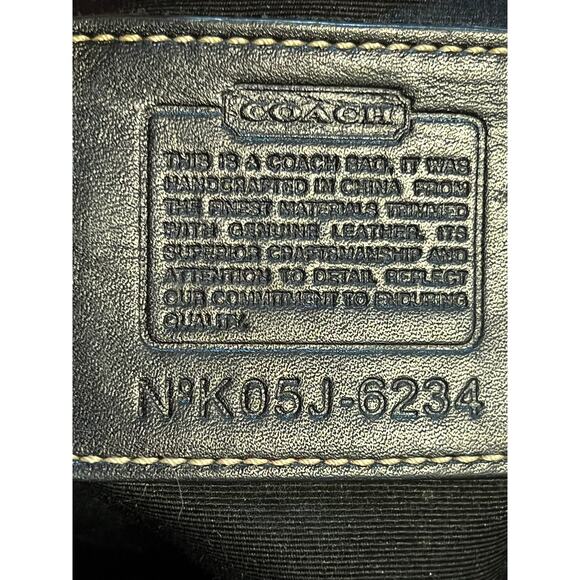 Vintage COACH Signature Black Jacquard Canvas Gallery Satchel Tote K05J-6234 - Picture 3 of 10